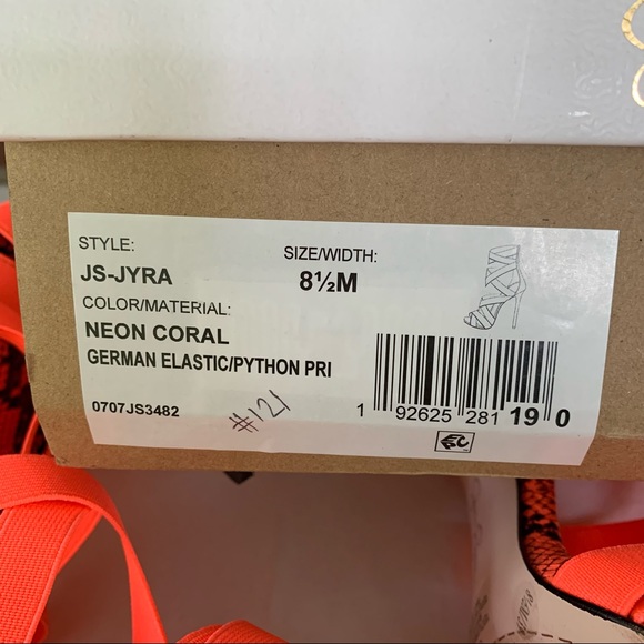 Jessica Simpson Women’s Jyra Pink High Heel Evening Cage Sandals US 8.5 M MINT - Picture 7 of 9